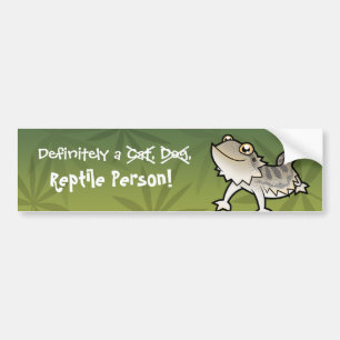 Autocollant De Voiture Certainement une personne reptile (dragon barbu)