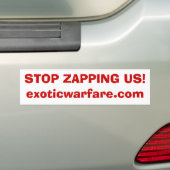 Autocollant De Voiture CESSEZ DE ZAPPING LES USA ! exoticwarfare.com (En voiture)