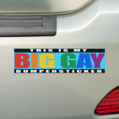 AUTOCOLLANT DE VOITURE C'EST MON GRAND HOMOSEXUEL BUMPERSTICKER - .PNG (En voiture)