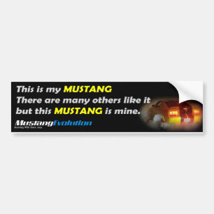 Autocollant De Voiture C'est mon mustang !
