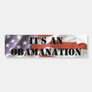 Autocollant De Voiture C'est un adhésif pour pare-chocs d'Obamanation