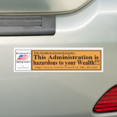 Autocollant De Voiture Cet Admi est risque à la richesse Y (En voiture)