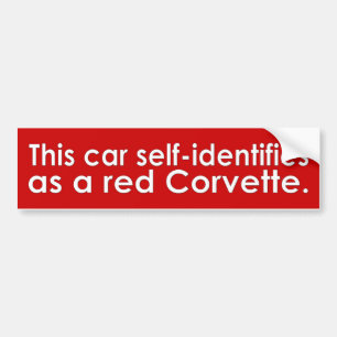Autocollant De Voiture Cette voiture Auto-Identifie l'adhésif pour