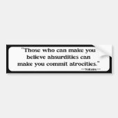 Autocollant De Voiture Ceux qui peuvent vous faire croire - (Devant)