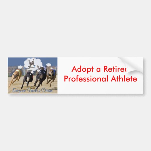 Autocollant De Voiture Chacun a besoin d'un rêve (Devant)