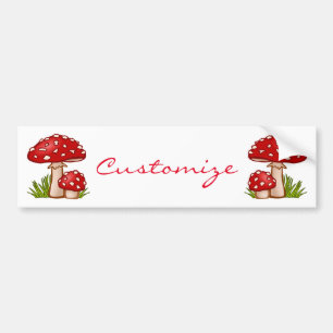 Autocollant De Voiture Champignons de la Red Amanita Thunder_Cove