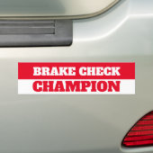AUTOCOLLANT DE VOITURE CHAMPION DE BRAKE (En voiture)
