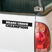 AUTOCOLLANT DE VOITURE CHAMPION DE BRAKE (Sur camion)