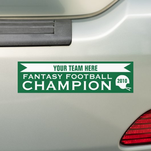 Autocollant De Voiture Champion du football d'imaginaire (En voiture)
