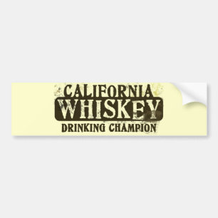 Autocollant De Voiture Champion potable de whiskey de la Californie