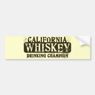 Autocollant De Voiture Champion potable de whiskey de la Californie