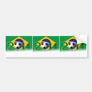 Autocollant De Voiture Championnat 2014 du monde du football