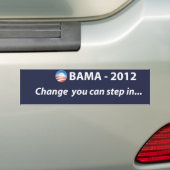 Autocollant De Voiture Changement d'OBAMA 2012 vous pouvez intervenir (En voiture)
