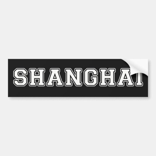 Autocollant De Voiture Changhaï (Devant)