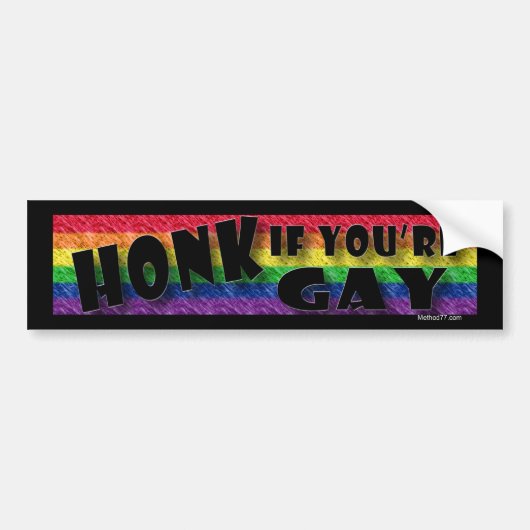 Autocollant De Voiture Chanter si Sticker Gay Bumper (Devant)
