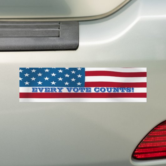 Autocollant De Voiture Chaque vote compte ! - Adhésif pour pare-chocs (En voiture)