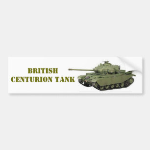 AUTOCOLLANT DE VOITURE CHAR CENTURION BRITANNIQUE