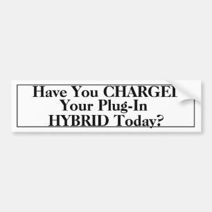 Autocollant De Voiture Charger votre hybride