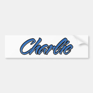 Autocollant De Voiture Charlie Blue