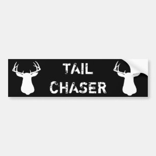 AUTOCOLLANT DE VOITURE CHASSE DE CERFS COMMUNS DE CHASSEUR DE QUEUE