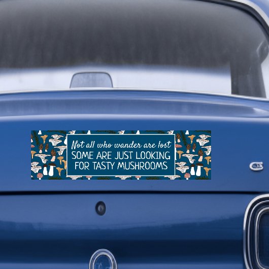 Autocollant De Voiture Chasseur de champignons de fourrage Fun Fungi Funn