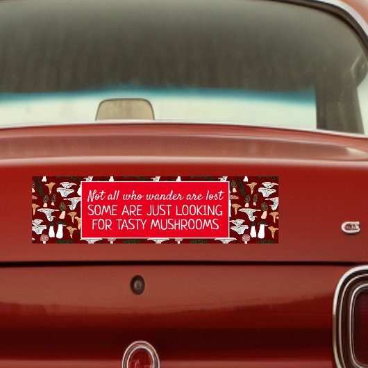 Autocollant De Voiture Chasseur de champignons de fourrage Fun Fungi Funn