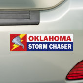 Autocollant De Voiture Chasseur de tempête de l'Oklahoma (En voiture)