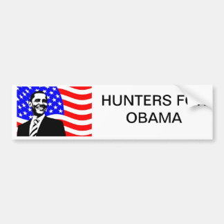 AUTOCOLLANT DE VOITURE CHASSEURS POUR OBAMA