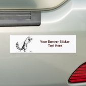 Autocollant De Voiture Chat bondissant2 (En voiture)