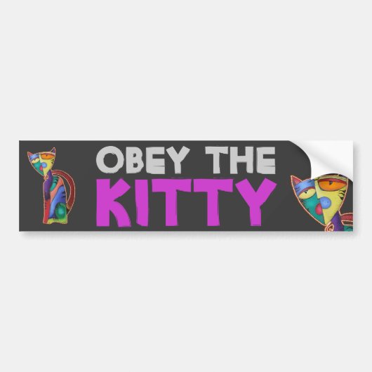 Autocollant De Voiture Chat céleste (Devant)