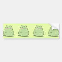 Chat Chubby Matcha Vert
