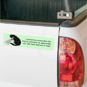 Autocollant De Voiture Chat de dactylographie (Sur camion)