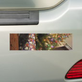 Autocollant De Voiture Chat de Noël (En voiture)