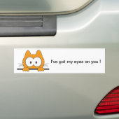 Autocollant De Voiture Chat d'espion (En voiture)