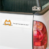 Autocollant De Voiture Chat d'espion (Sur camion)