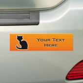 Autocollant De Voiture Chat jaune-orange (En voiture)