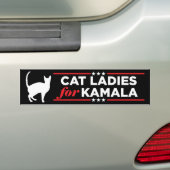 Autocollant De Voiture Chat Ladies pour Kamala Harris 2024 (En voiture)