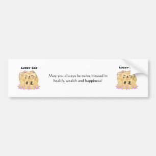 Autocollant De Voiture Chat Lucky (Maneki Neko)