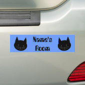 Autocollant De Voiture Chat noir (En voiture)
