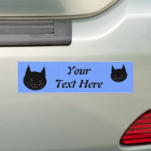 Autocollant De Voiture Chat noir (En voiture)