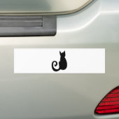 Autocollant De Voiture Chat noir (En voiture)
