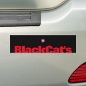 Autocollant De Voiture Chat noir (En voiture)