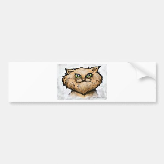 Autocollant De Voiture Chat perse (Devant)