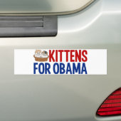 Autocollant De Voiture Chatons pour Obama (En voiture)