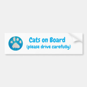 Autocollant De Voiture Chats à Bord