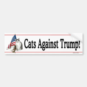Autocollant De Voiture "Chats contre l'atout" Bumpersticker