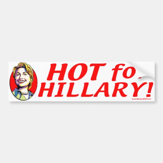 Autocollant De Voiture Chaud pour Hillary ! Adhésif pour pare-chocs (Devant)