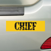 AUTOCOLLANT DE VOITURE CHEF (En voiture)