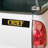 AUTOCOLLANT DE VOITURE CHEF (Sur camion)