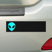 Autocollant De Voiture Chef Alien Aqua (En voiture)